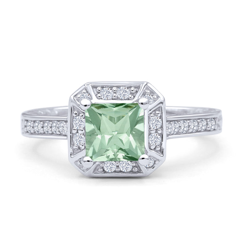 Art Deco Round Solitaire Gold Ring