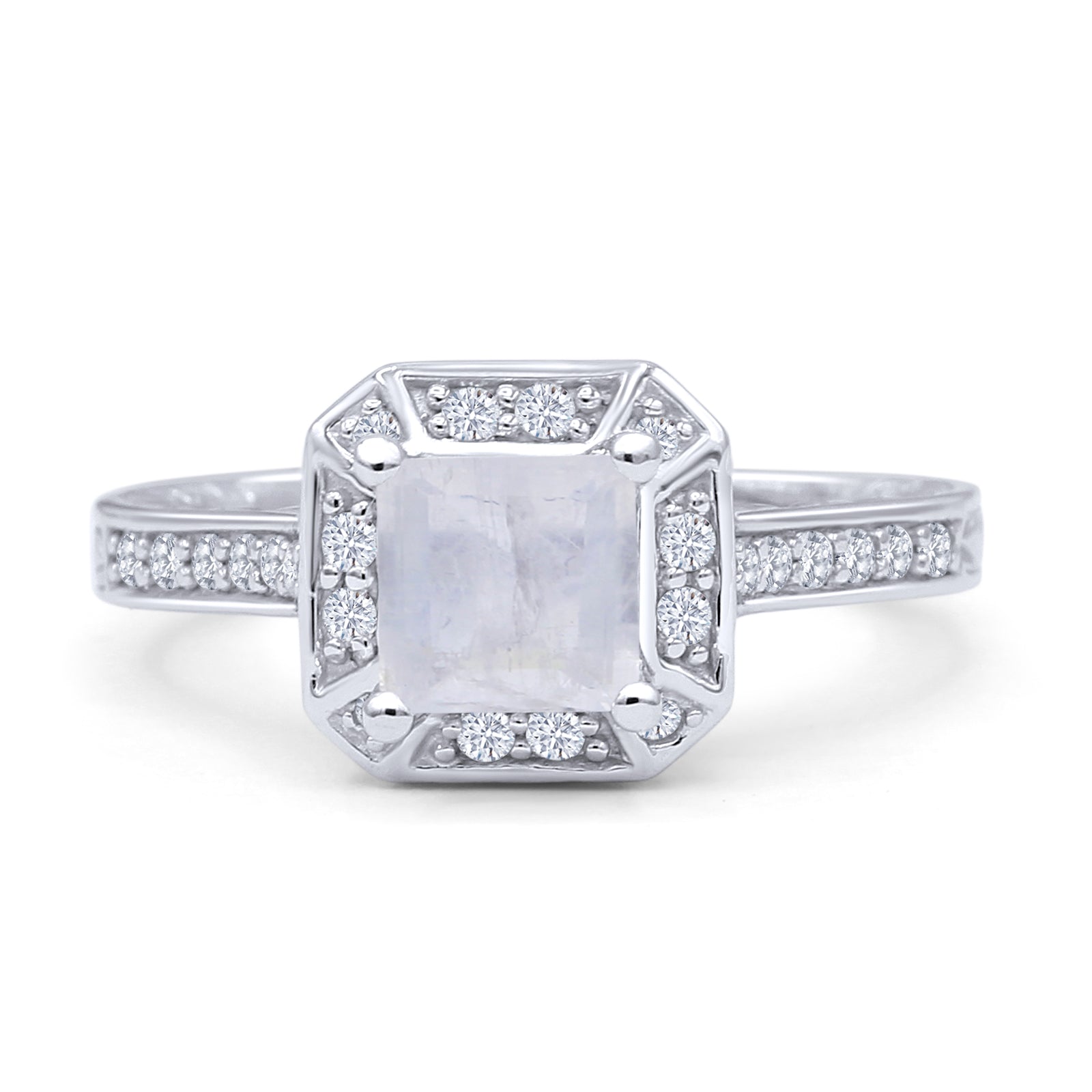 Art Deco Round Solitaire Gold Ring