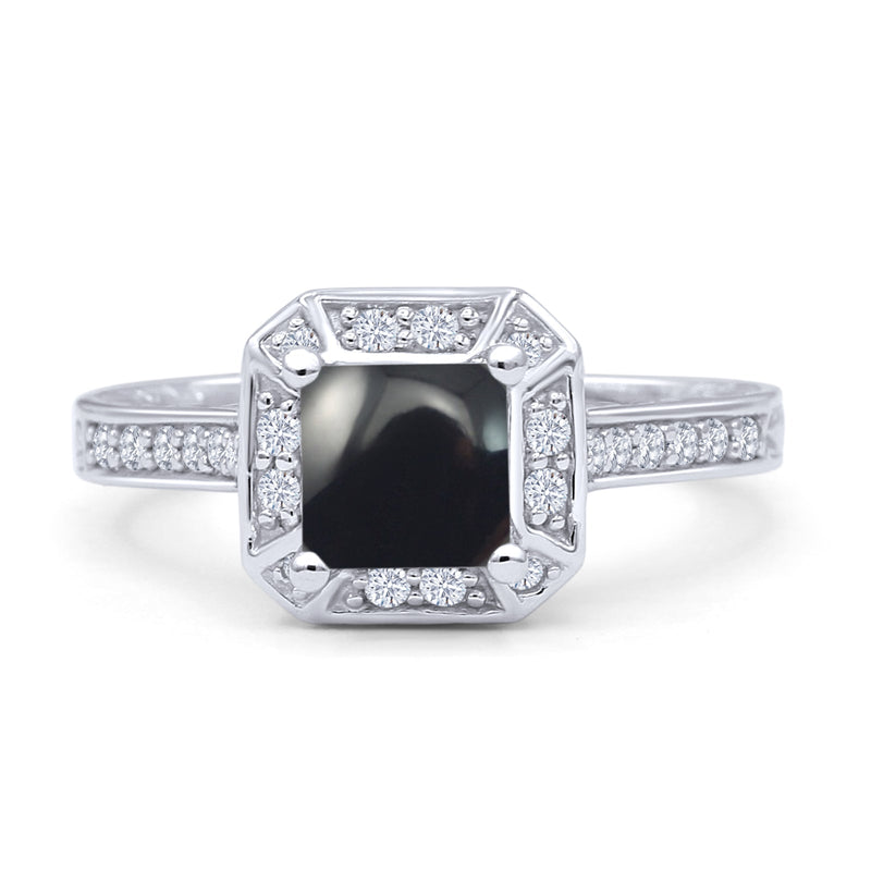 Art Deco Round Solitaire Gold Ring