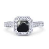 Art Deco Round Solitaire Gold Ring