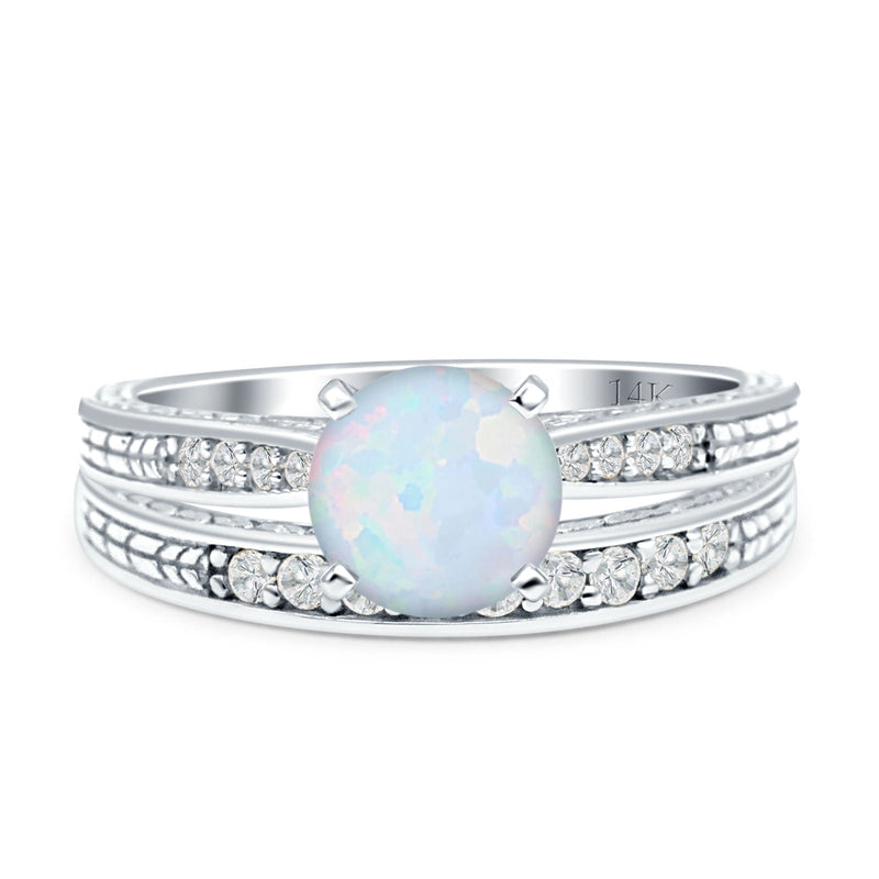Round Two Piece Gold Ring
