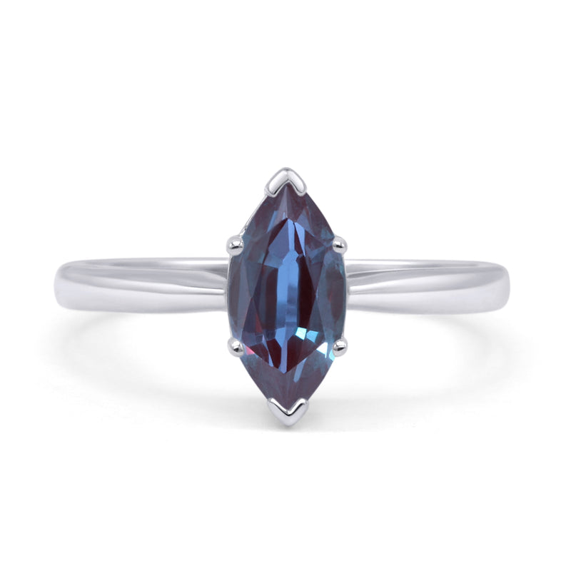 Art Deco Marquise Solitaire Gold Ring
