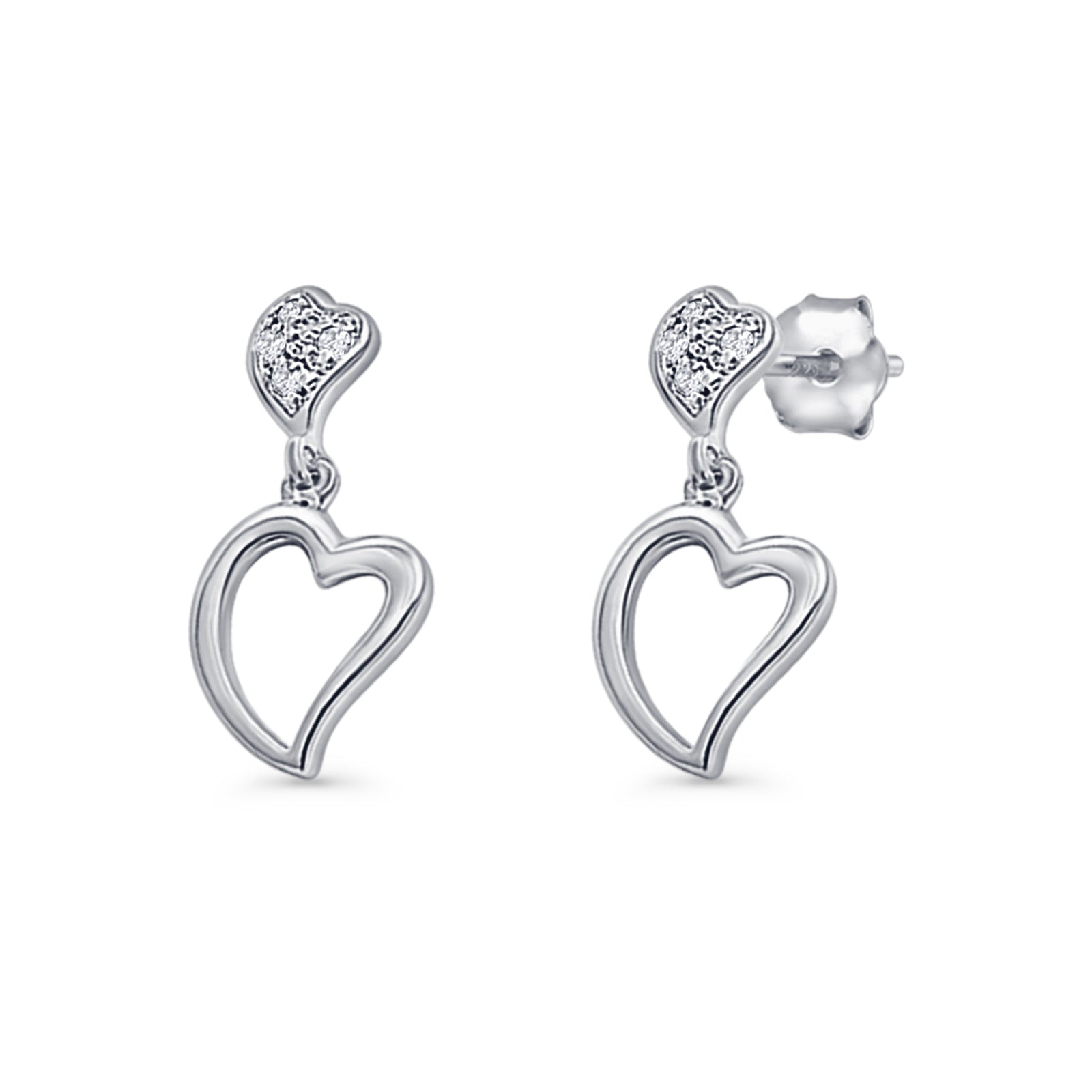 Heart Stud Earrings