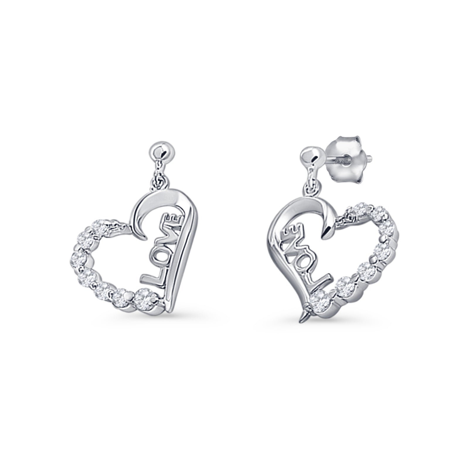 Love Stud Earrings