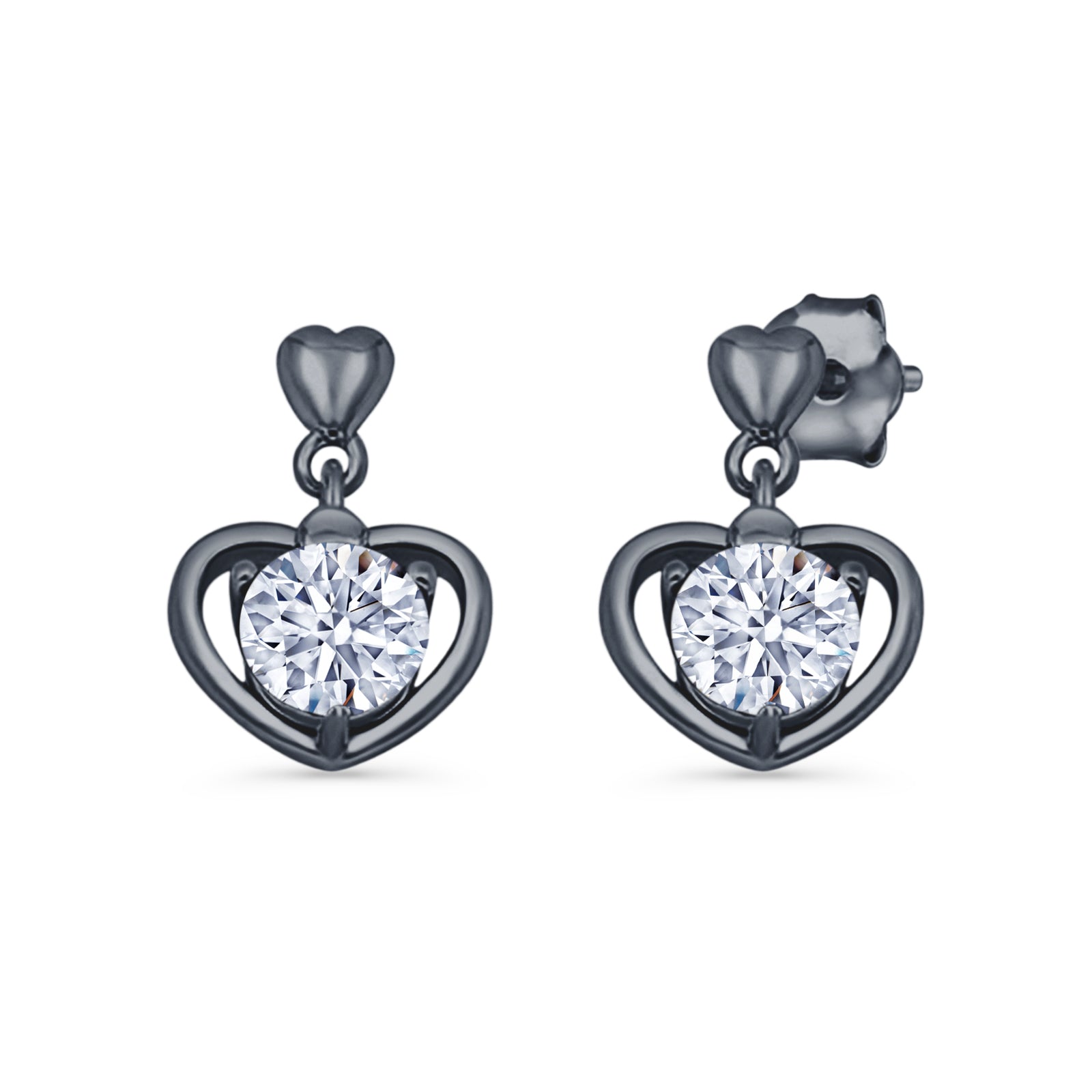 Heart Stud Earrings
