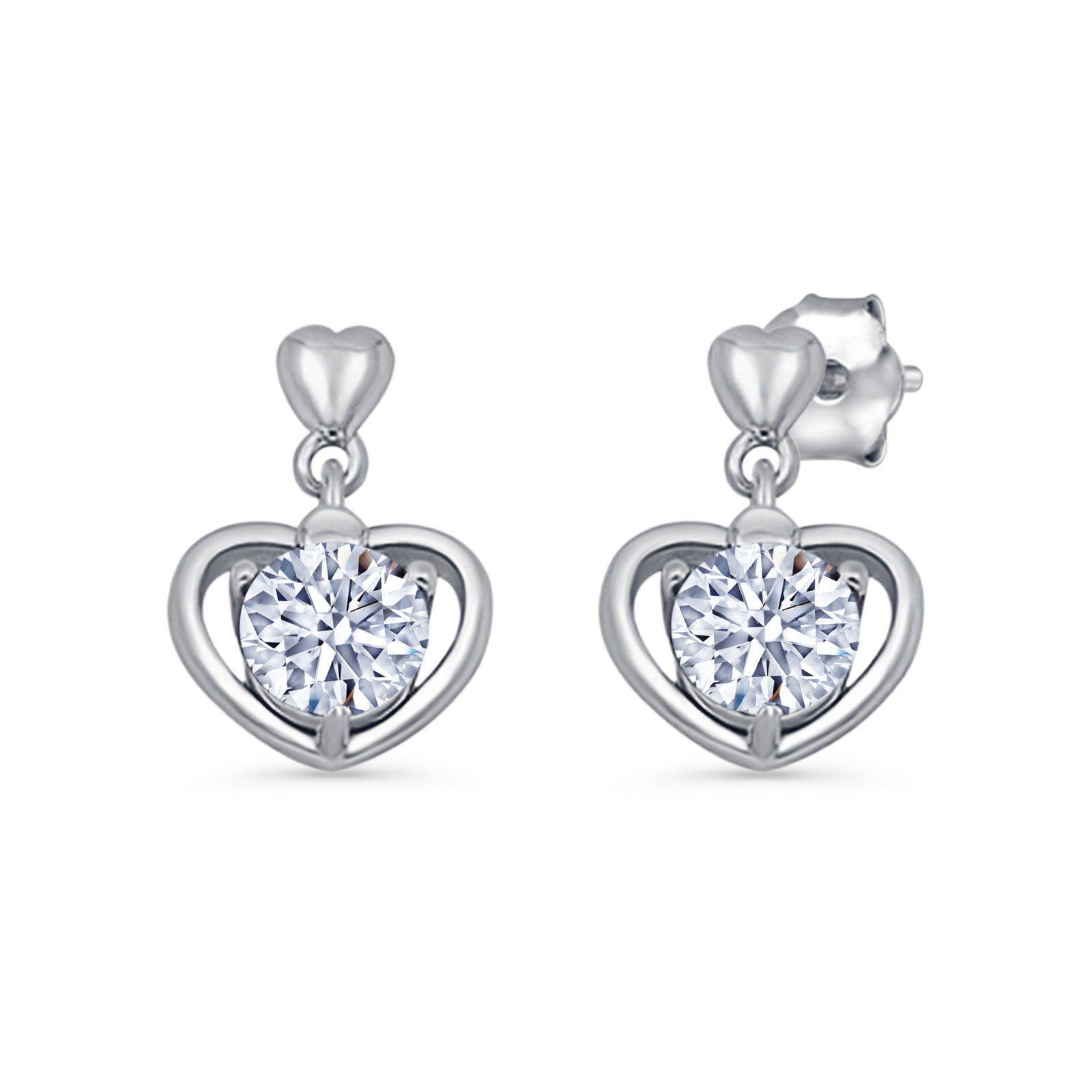 Heart Stud Earrings