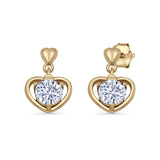 Heart Stud Earrings