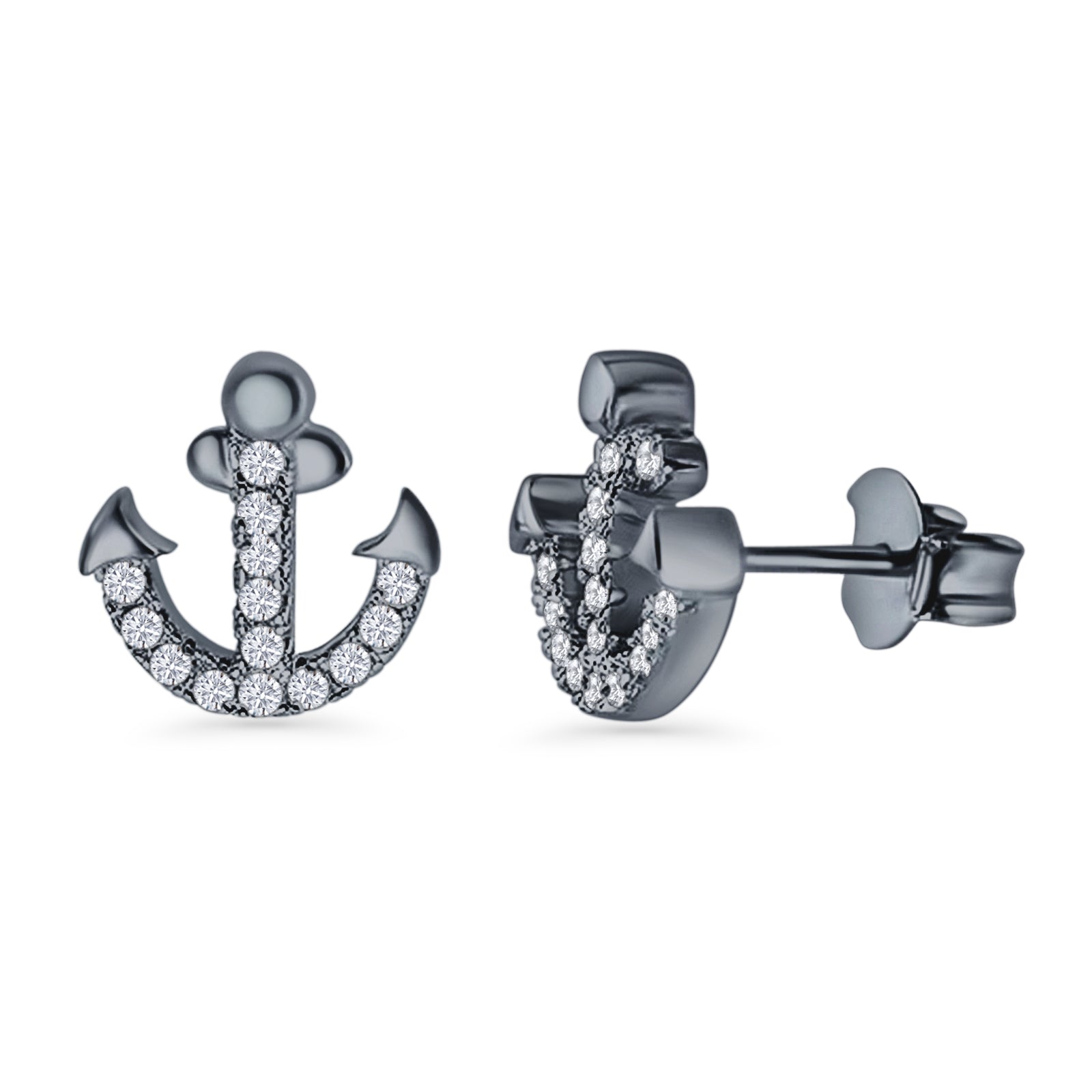 Anchor Stud Earring