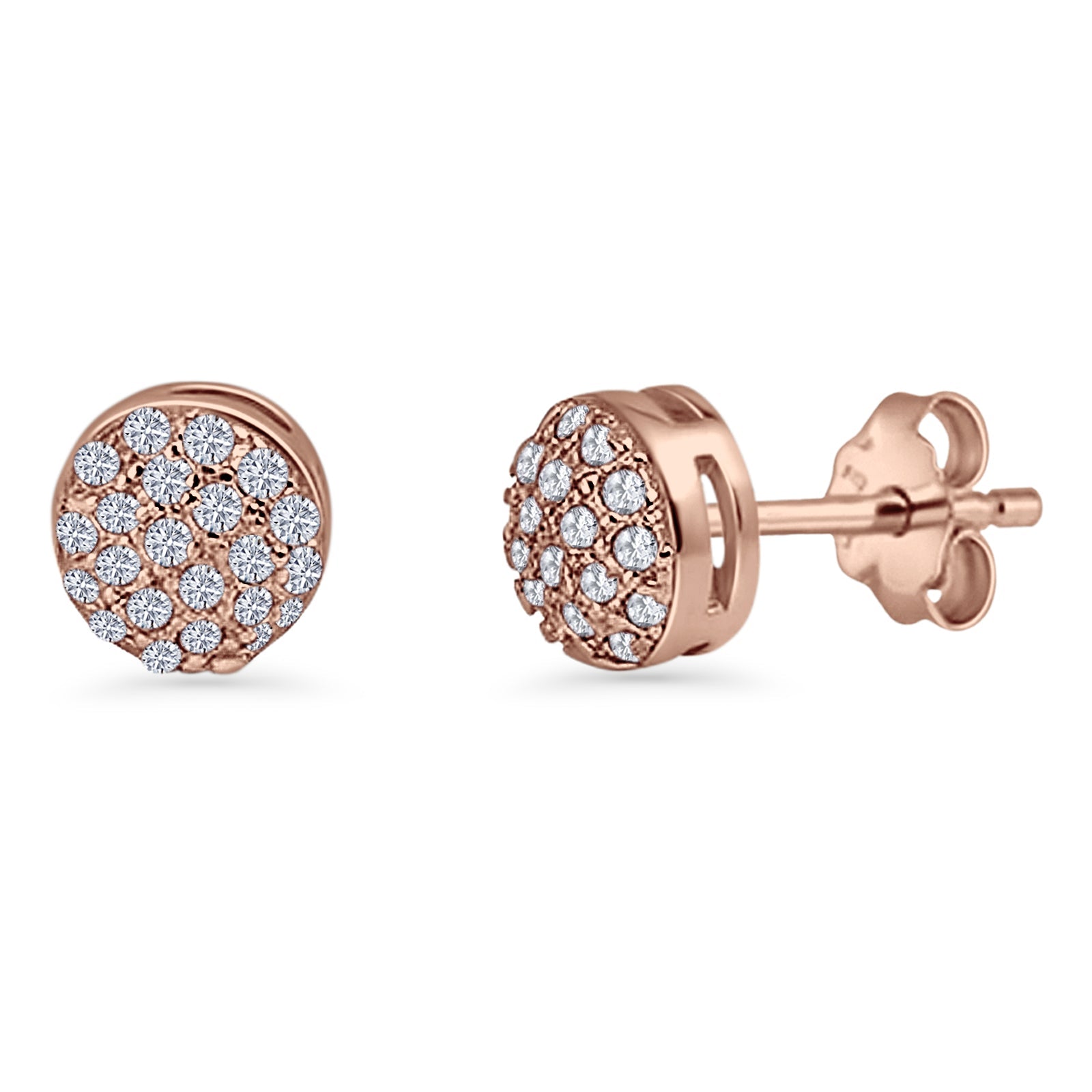 Round Stud Earrings