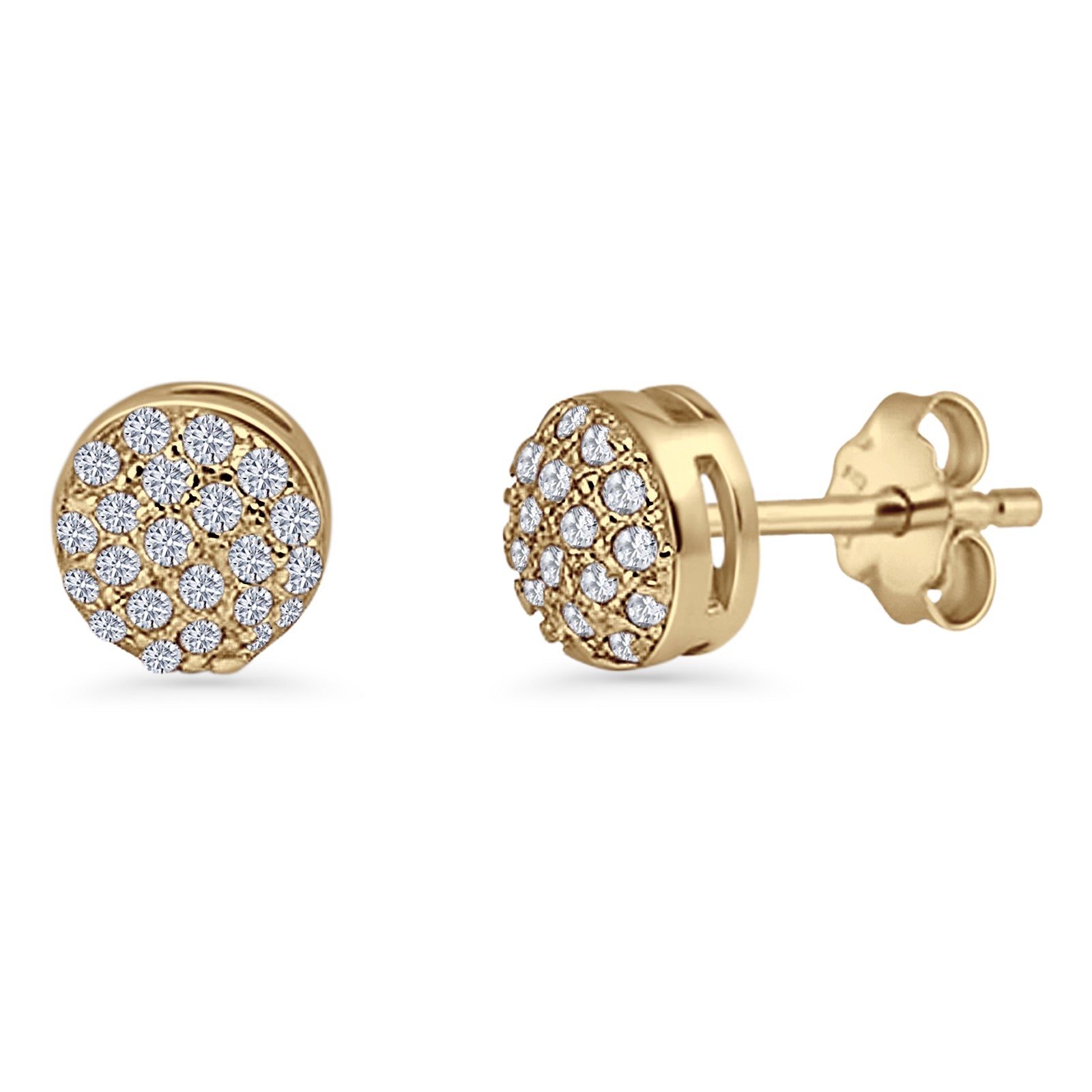 Round Stud Earrings