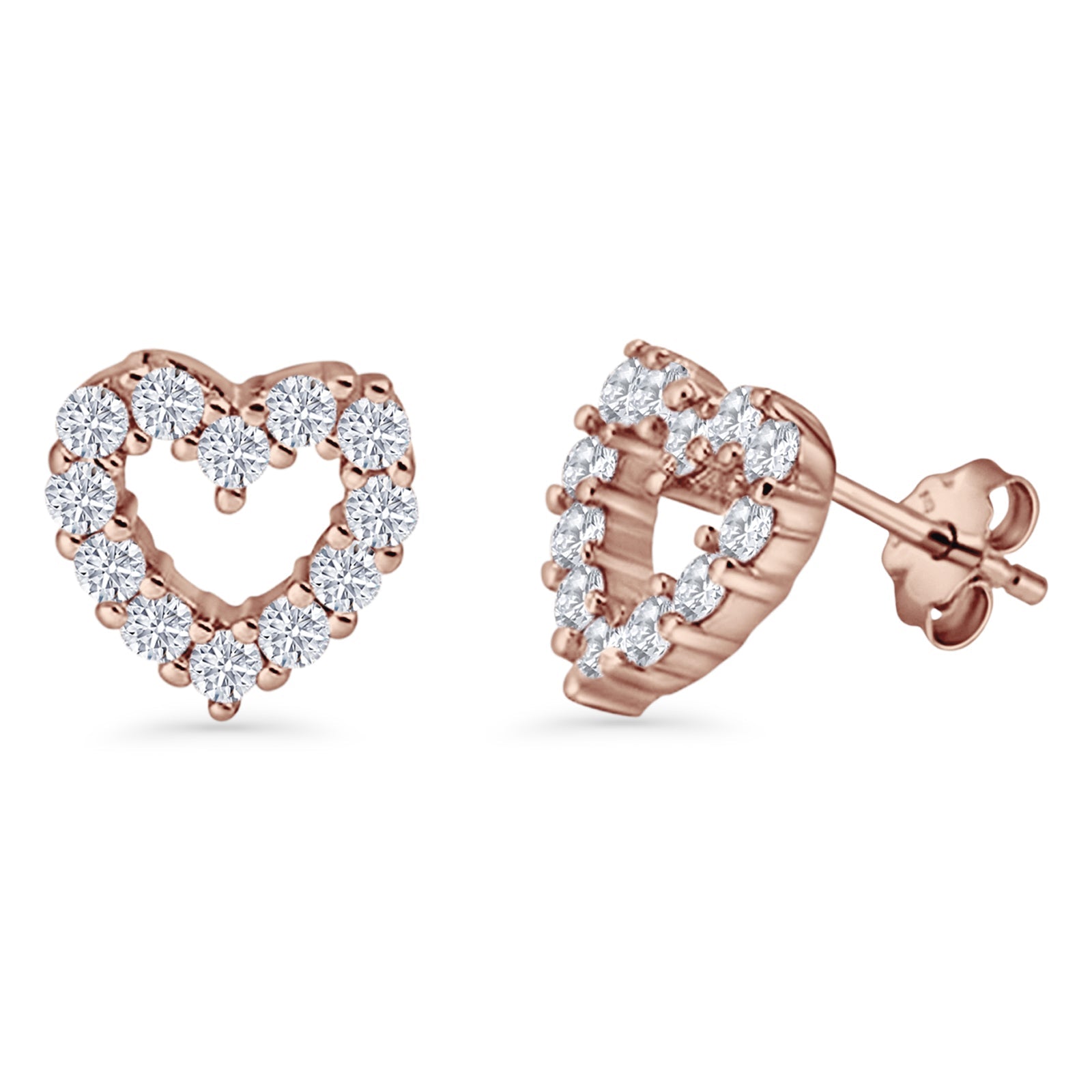 Heart Stud Earrings