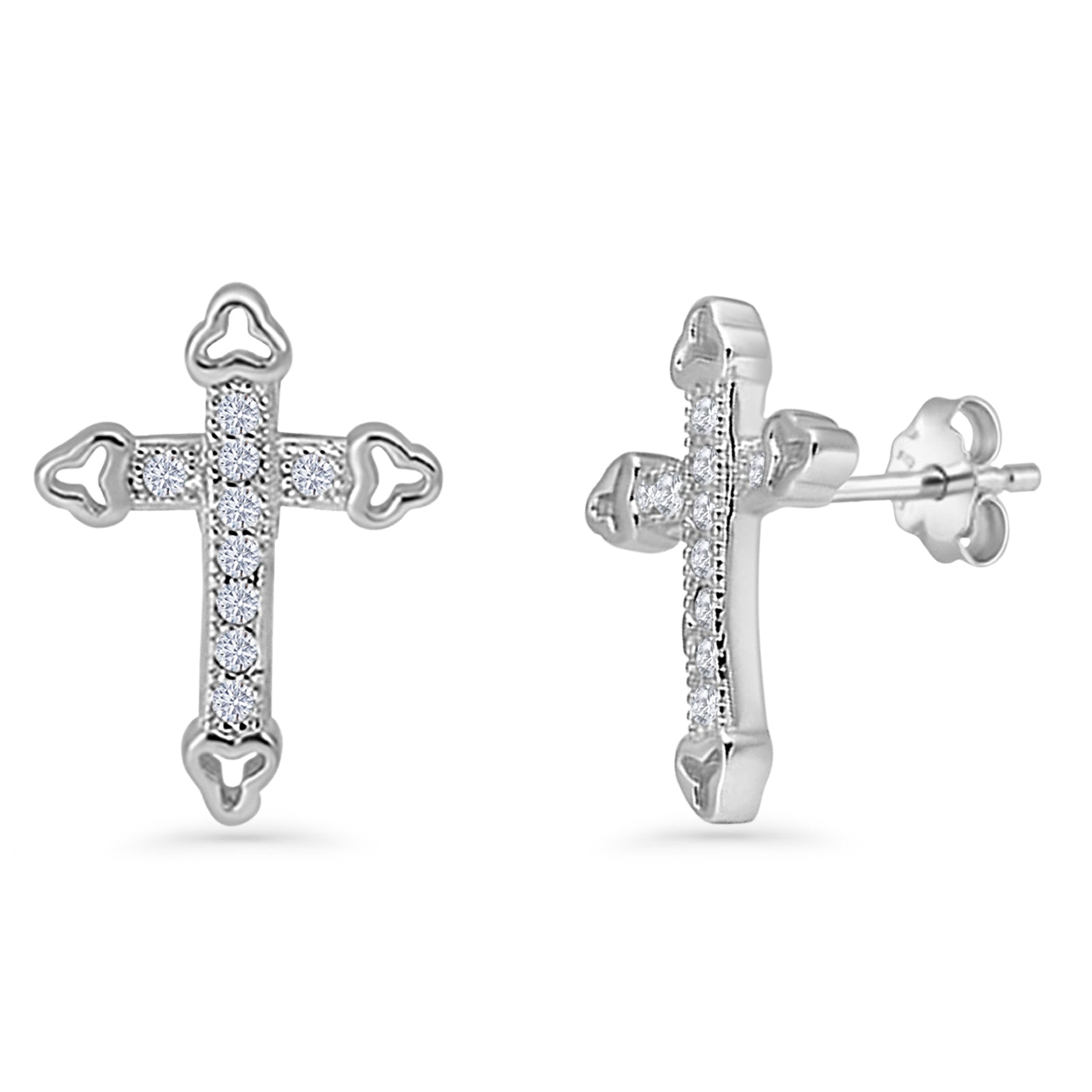 Cross Stud Earrings