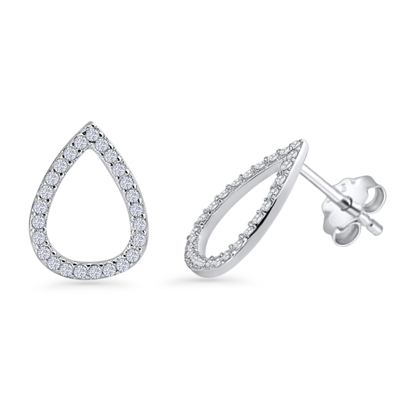 Teardrop Stud Earrings