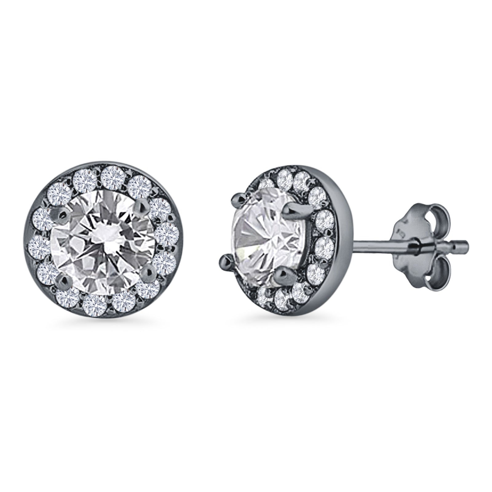 Round Stud Earrings