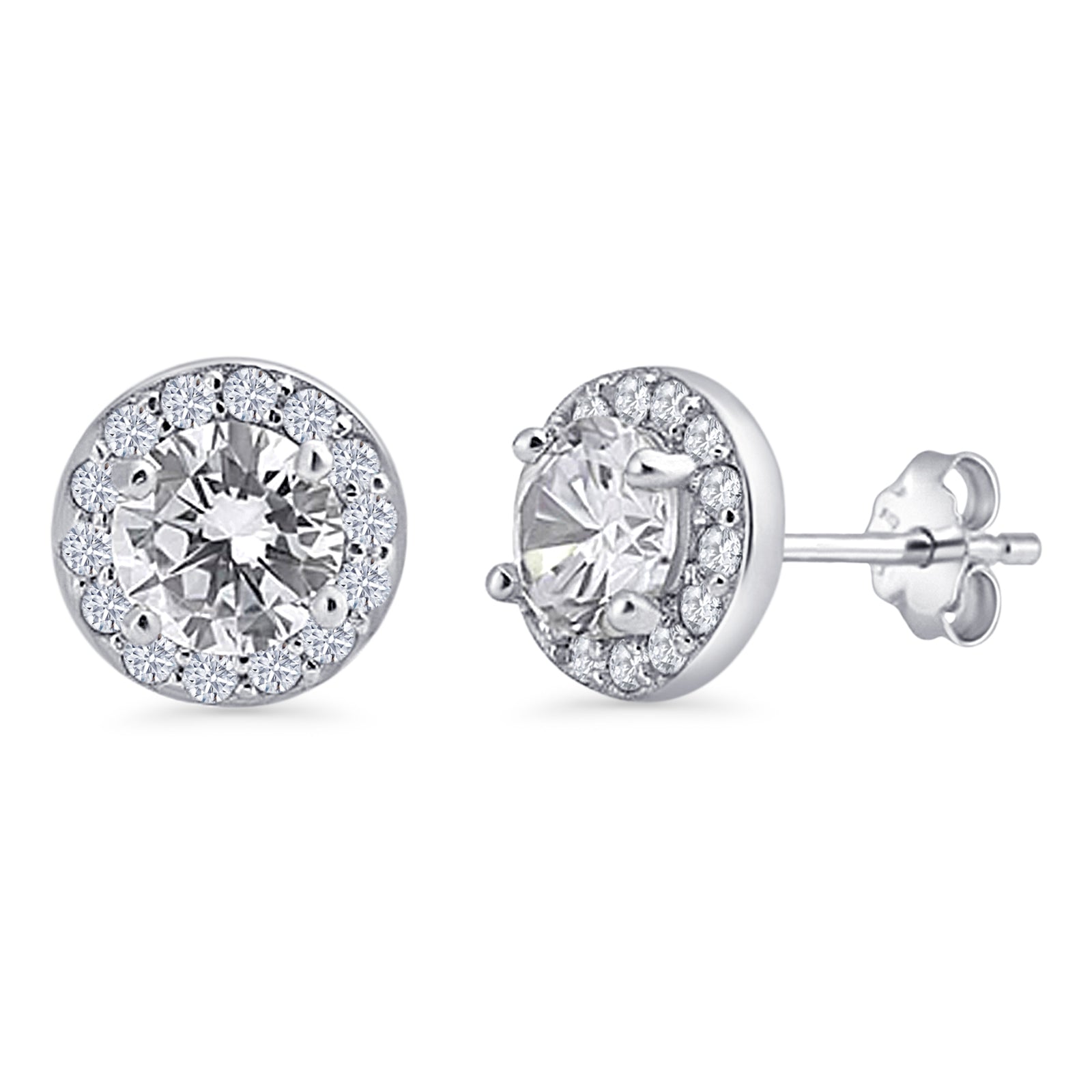 Round Stud Earrings