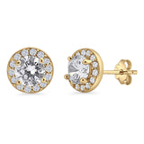 Round Stud Earrings