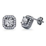 Cushion Cut Stud Earrings
