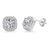 Cushion Cut Stud Earrings