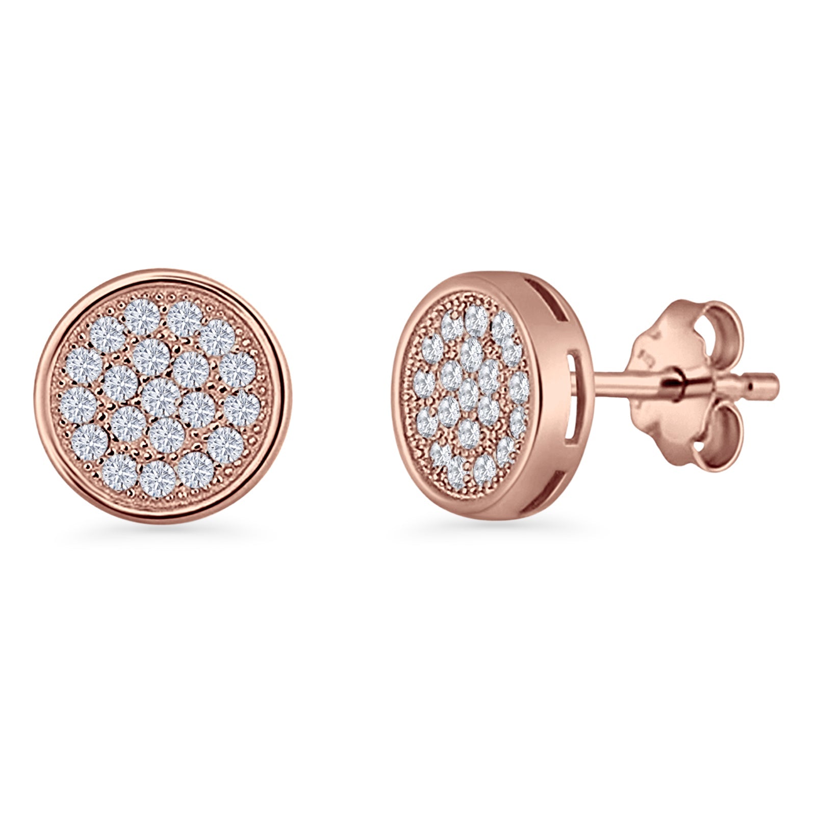 Round Stud Earrings