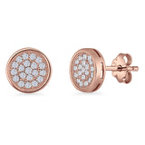 Round Stud Earrings