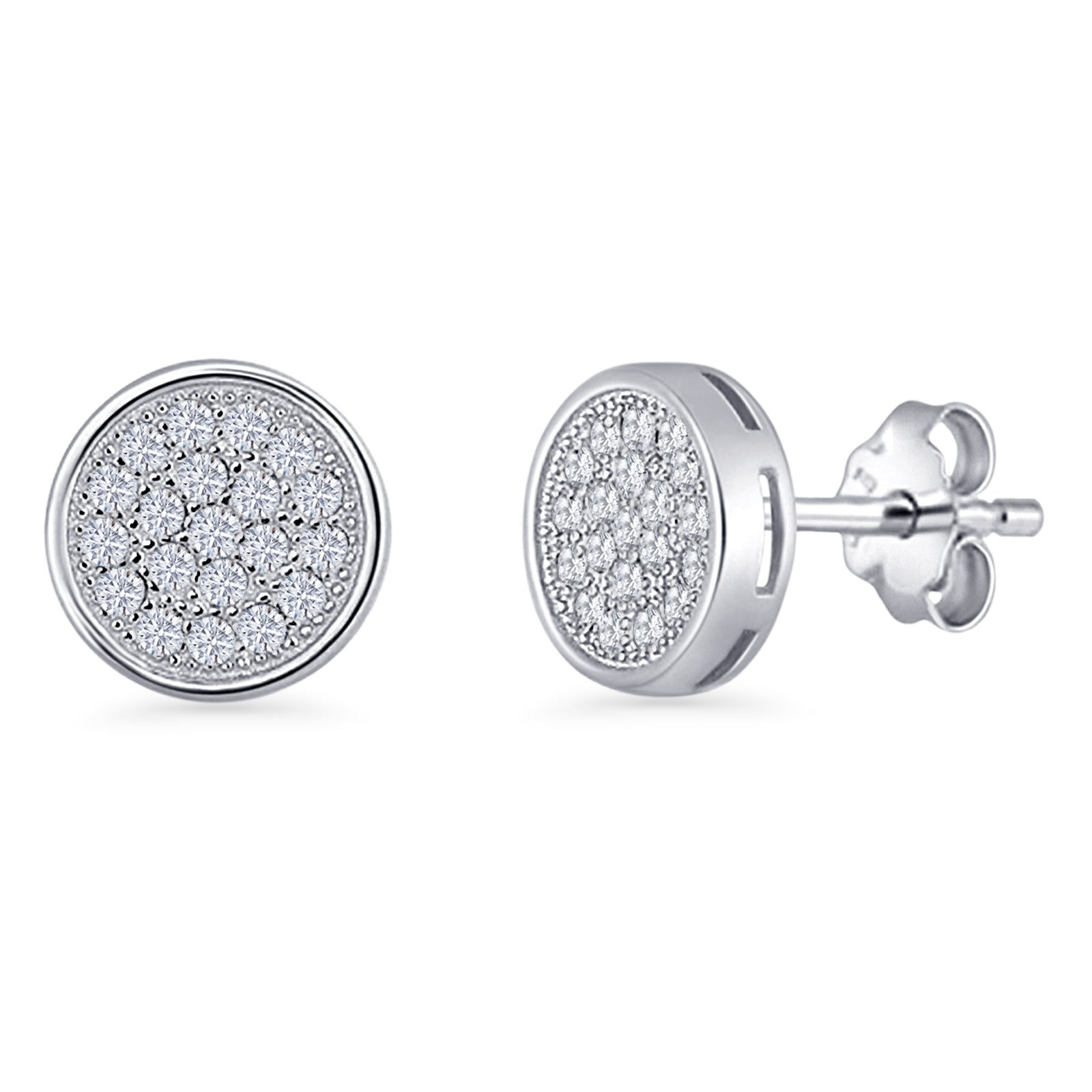 Round Stud Earrings