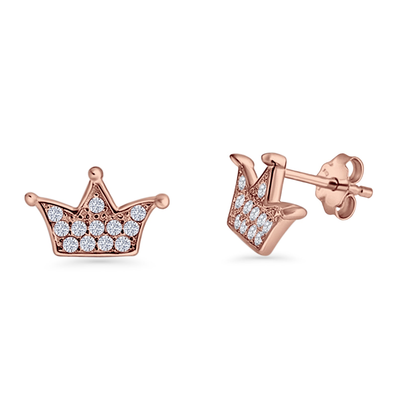 Crown Stud Earrings