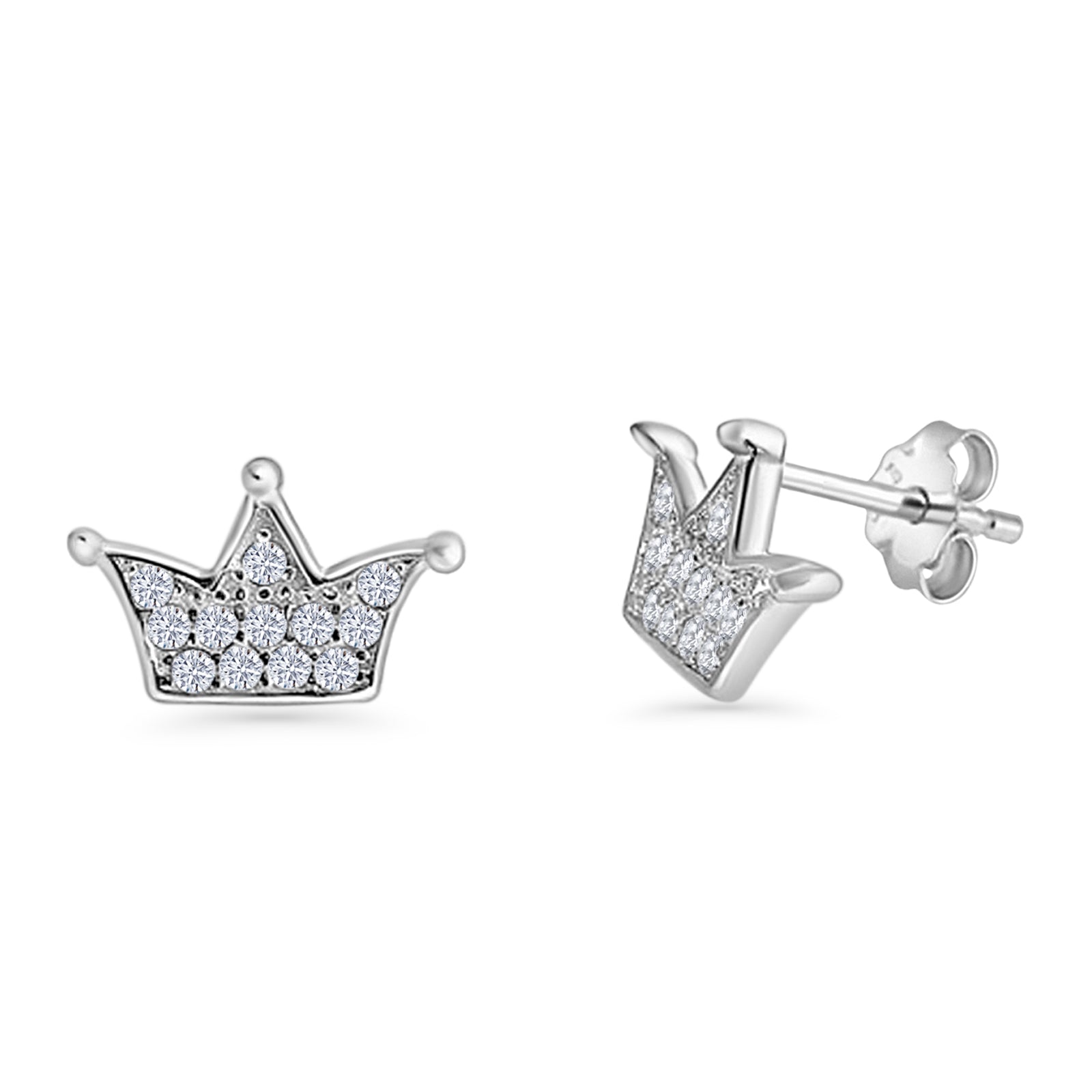 Crown Stud Earrings