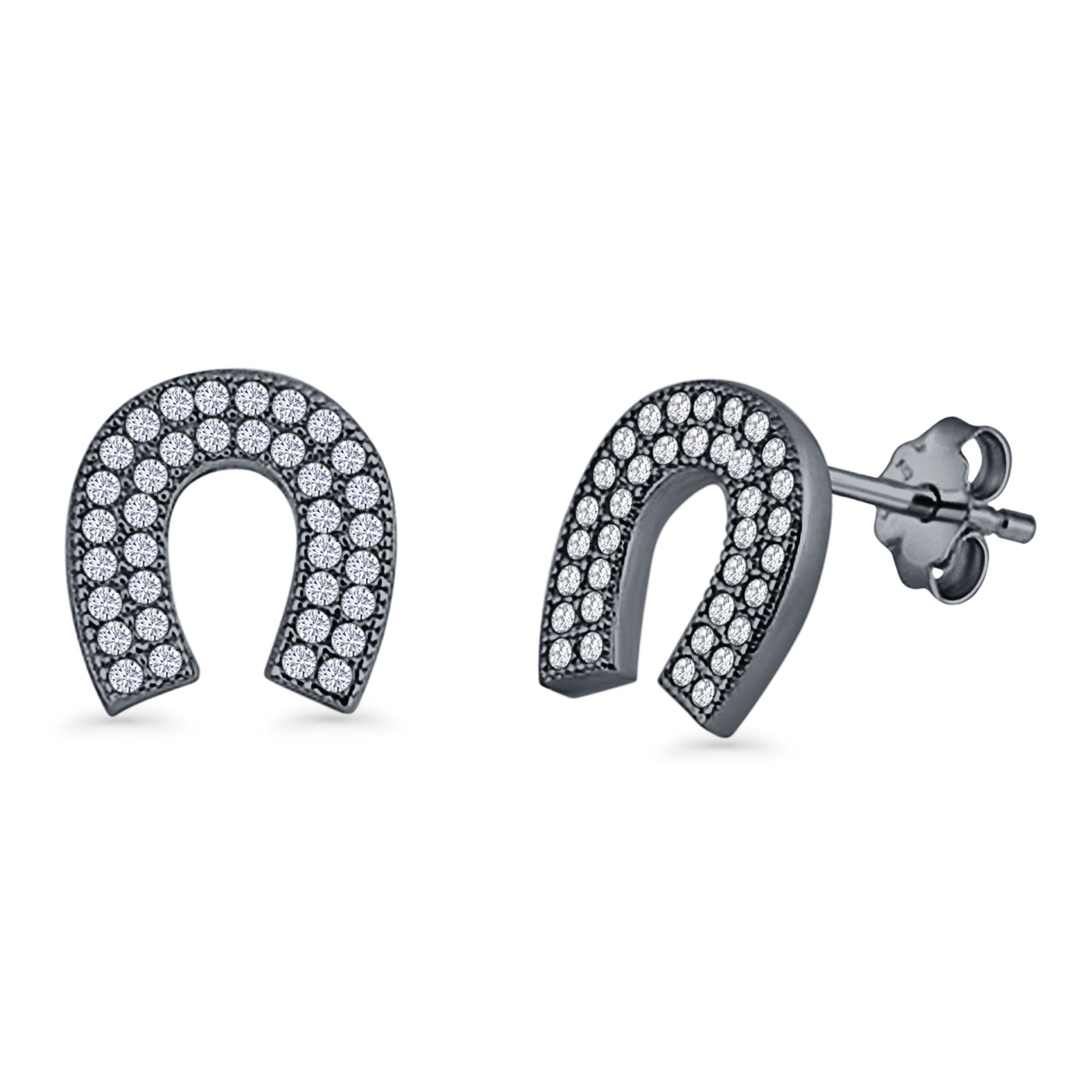 Horseshoe Stud Earrings