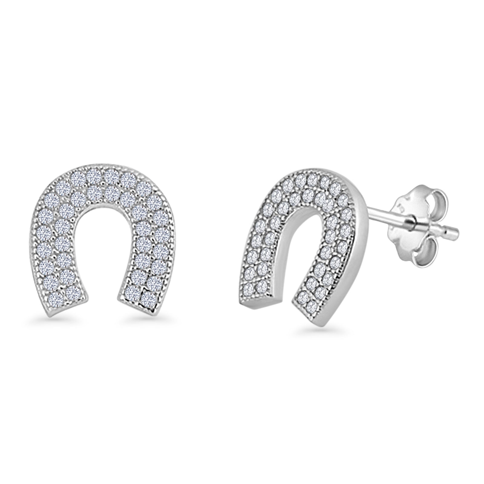 Horseshoe Stud Earrings