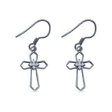 Cross Fishhook Earring