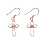 Cross Fishhook Earring