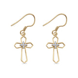 Cross Fishhook Earring