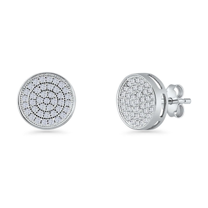 Round Stud Earrings