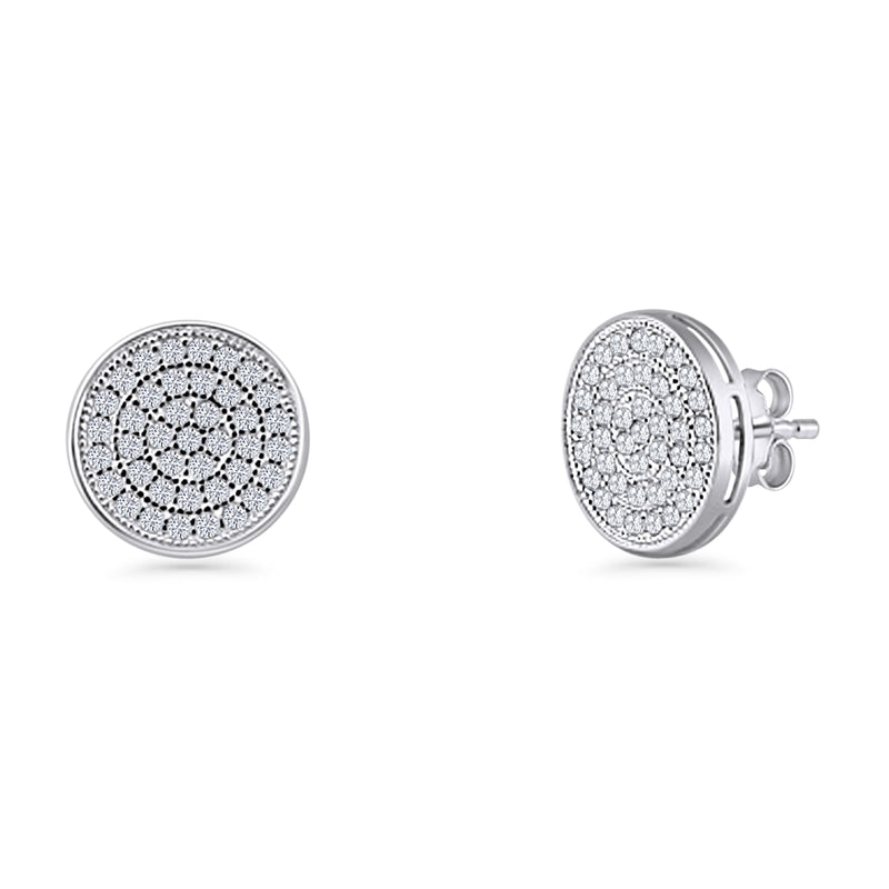 Round Stud Earrings