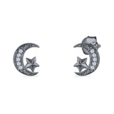 Star & Moon Stud Earrings