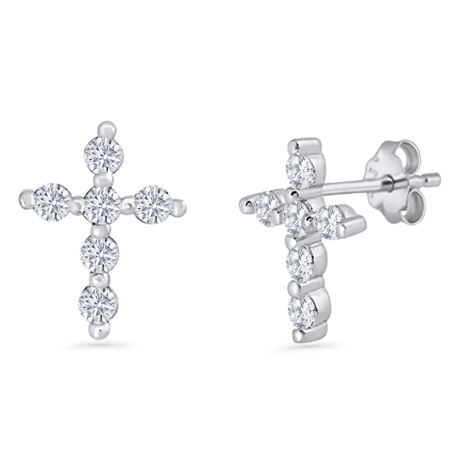 Cross Stud Earring