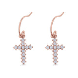 Cross Fishhook Earring