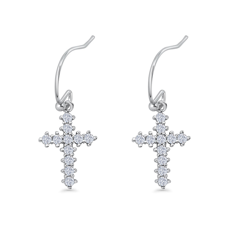 Cross Fishhook Earring
