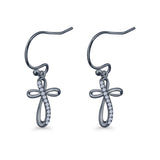 Cross Fishhook Earring