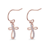 Cross Fishhook Earring