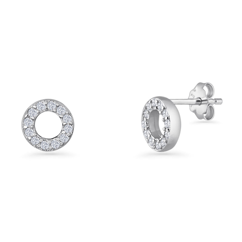 Circle Stud Earrings