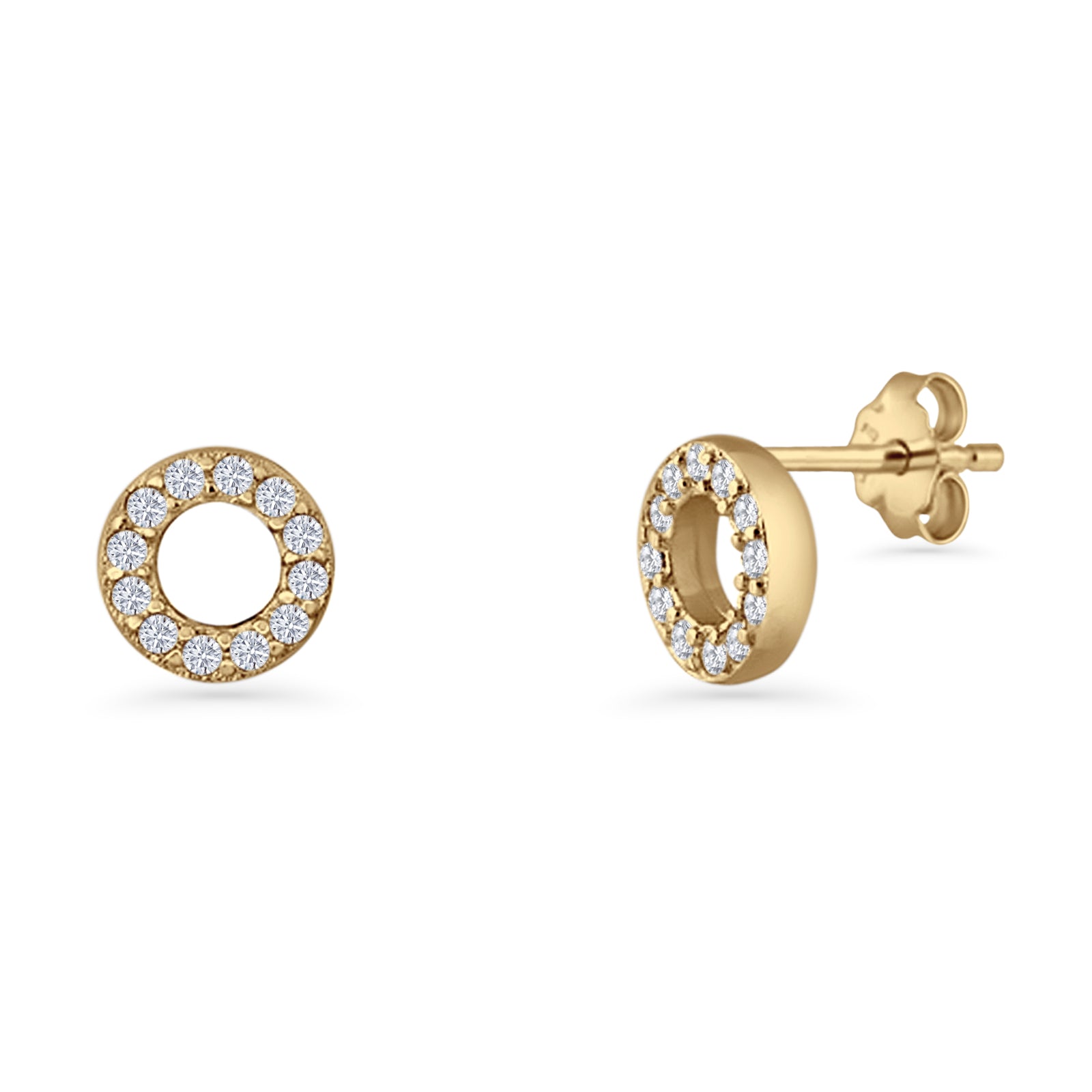 Circle Stud Earrings
