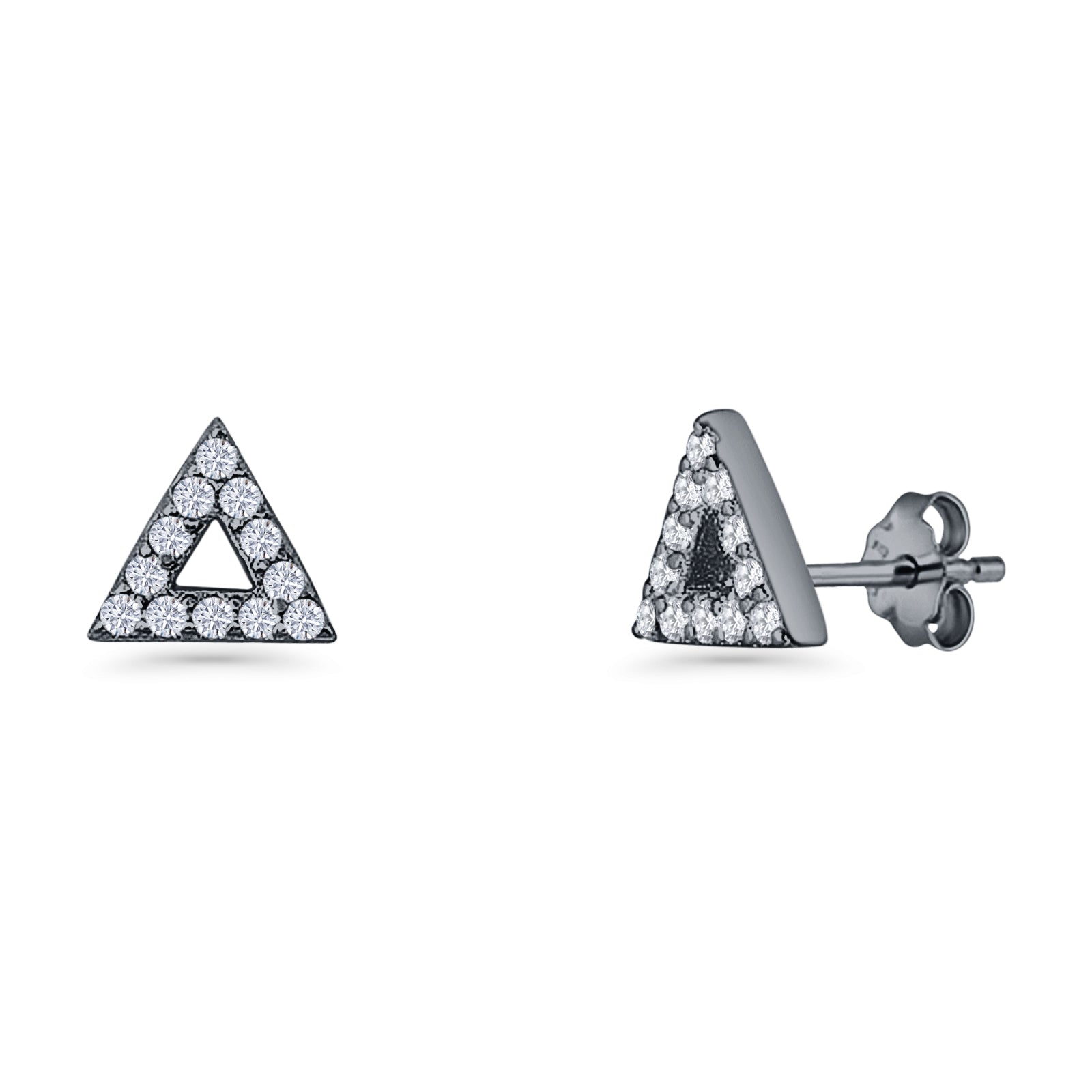 Triangular Stud Earrings
