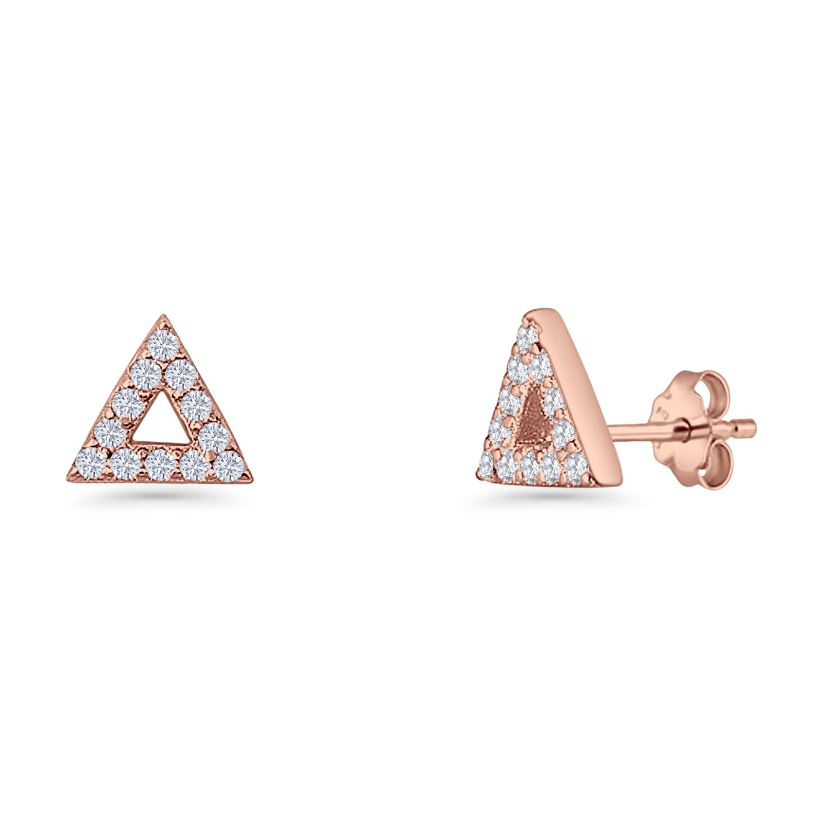 Triangular Stud Earrings