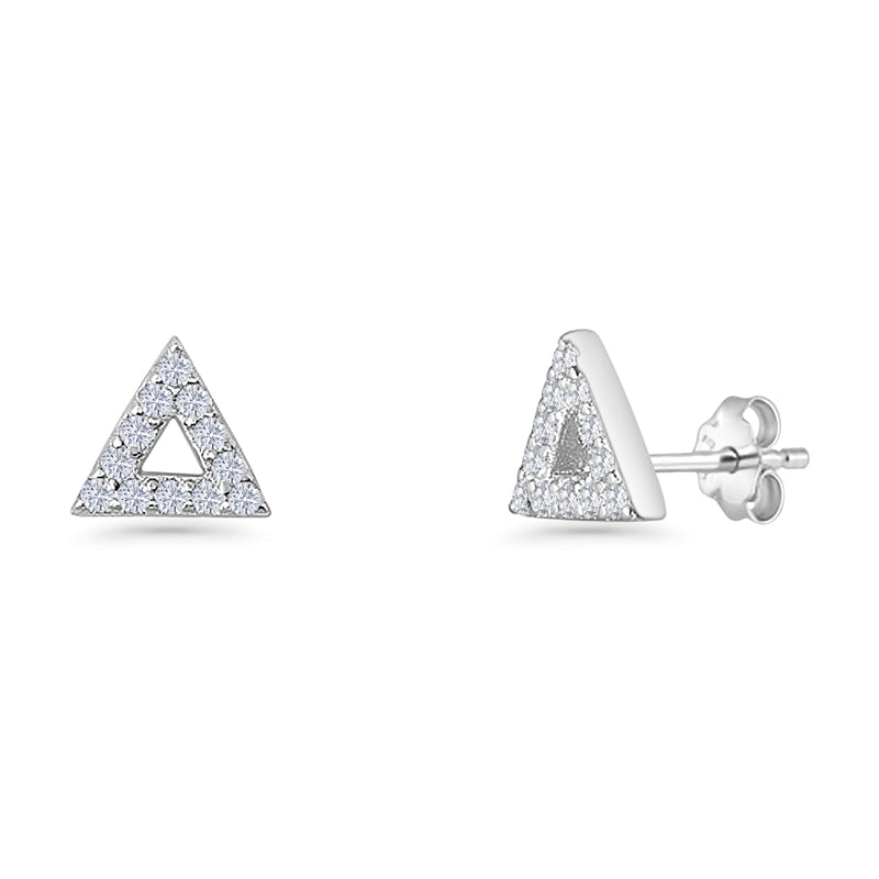 Triangular Stud Earrings