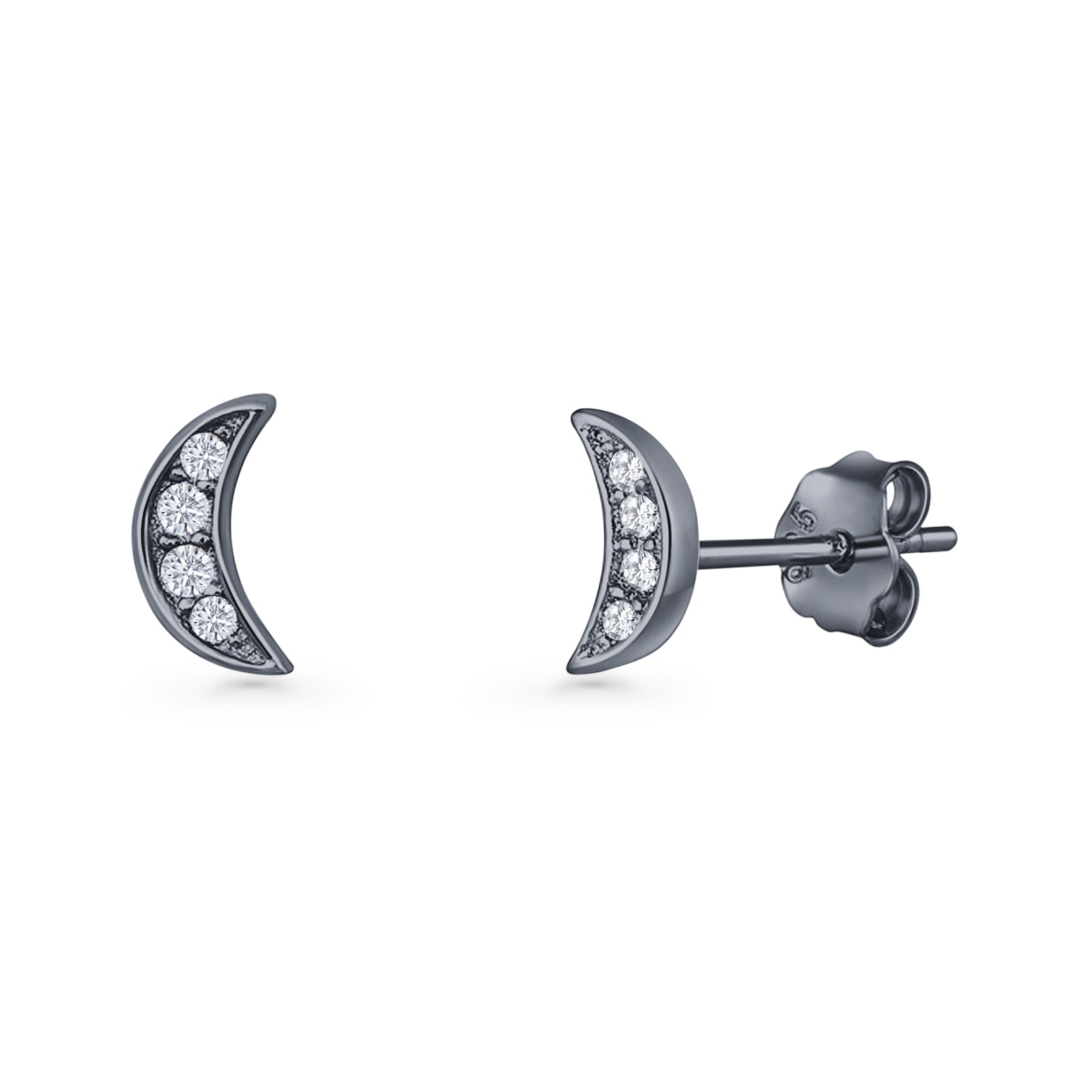 Half Moon Stud Earring