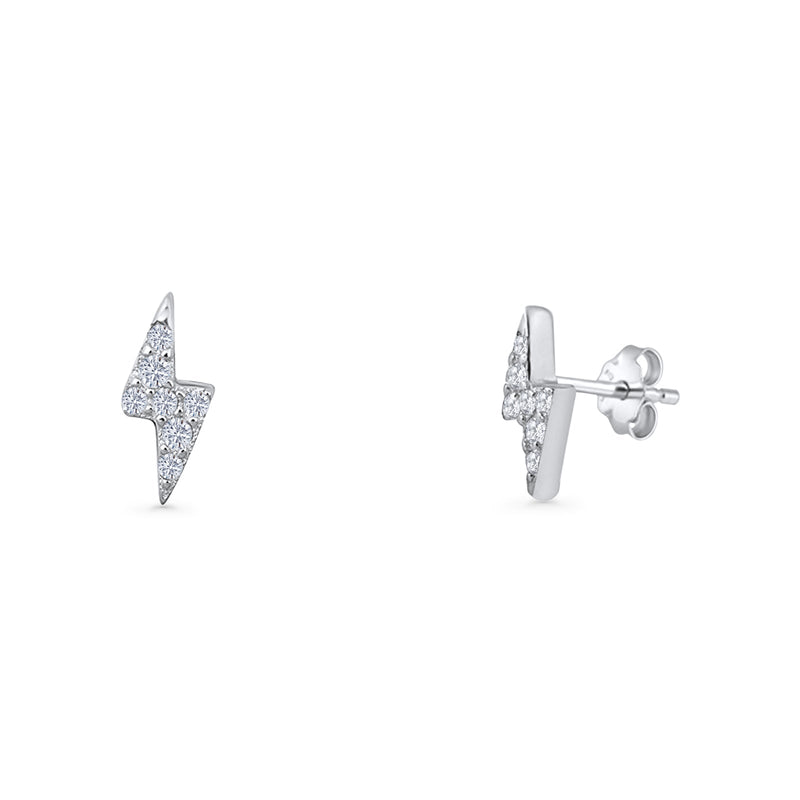 Thunderbolt Stud Earrings