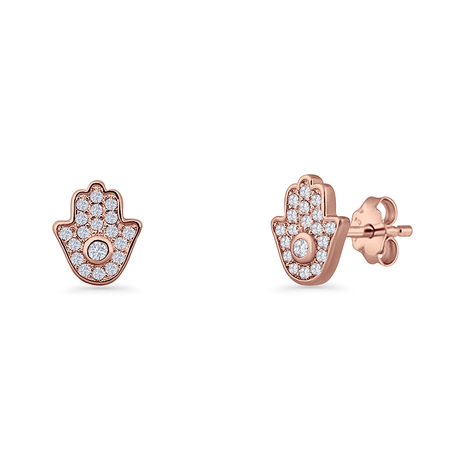 Hamsa Hand Stud Earrings