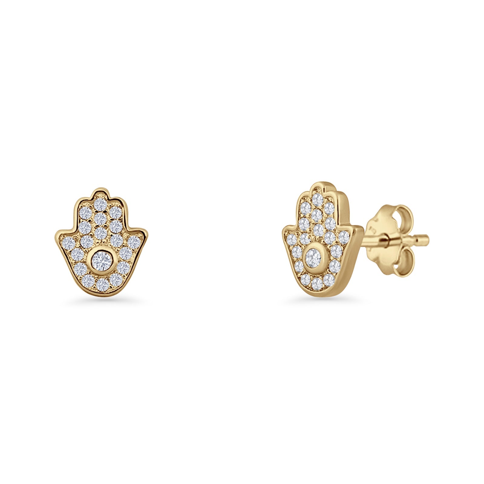 Hamsa Hand Stud Earrings