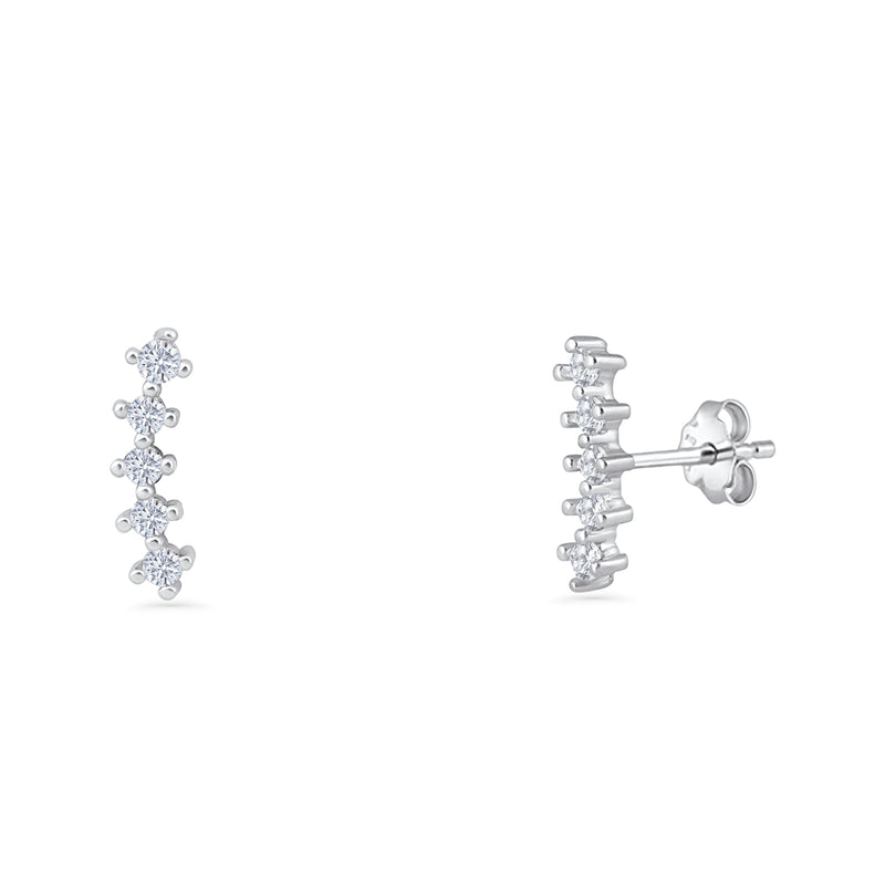 Bar Stud Earrings